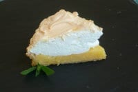 A portion of lemon meringue pie