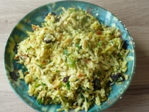 A dish of cauliflower rice