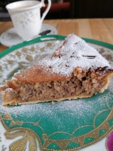 A slice of Pecan and Apple Pie