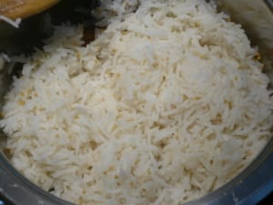 An image of a pot of fragrant rice