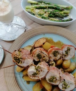an image of a modern Italian meal